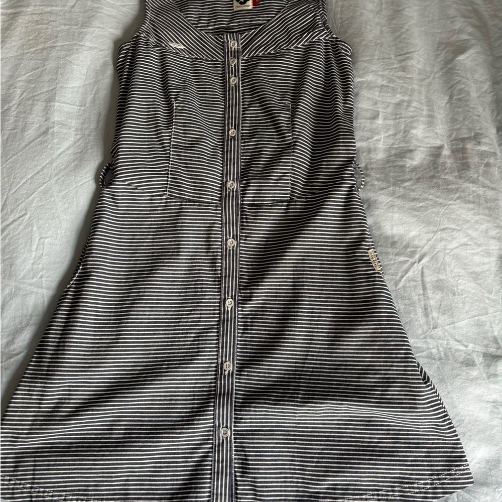 Ragwear Striped Button-Down Dress